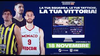 Pro Basketball Manager 2025 Trailer 🏀 Italiano 🇮🇹 [upl. by Lamarre]