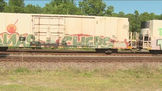 3 hurt after trains collide in south Georgia [upl. by Nauqal]