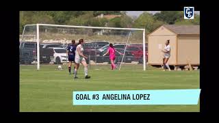 Angelina Lopez 3 Holding Mid  Classics Elite ECNL U15 vs Tulsa 091920  Goal [upl. by Solraced]