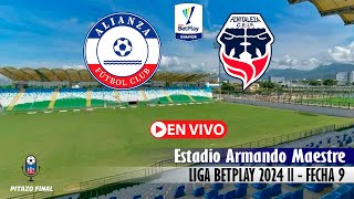 ALIANZA FC VS FORTALEZA En Vivo Hoy 🔴 Liga Betplay 2024 Fecha 9 Partido en vivo [upl. by Evets]