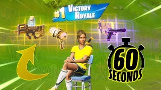 WINNING a game of Fortnite with only 60 SECONDS to loot SHOCKING [upl. by Esinek148]