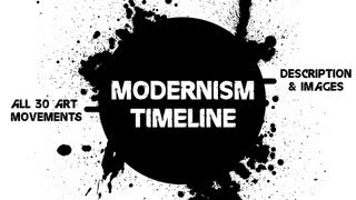 Modernism Timeline  All 30 Art Movements [upl. by Nylekoorb944]