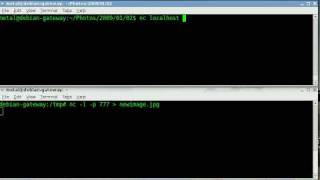 BASH Lesson  Transfer Binary files across an network using NetCat [upl. by Ella]