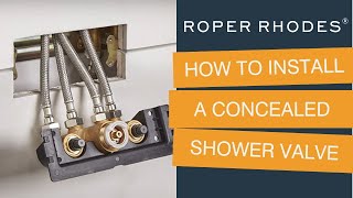 How to Install a Concealed Shower Valve [upl. by Ott]