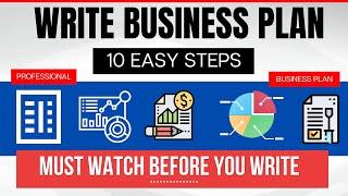 How to Write a Business Plan Step by Step in 2024 [upl. by Ahteres]