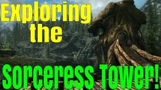 SKYRIM SPECIAL EDITION Exploring The Sorceress Tower [upl. by Eenitsed470]