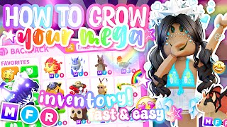 HOW TO GROW YOUR MEGA INVENTORY IN ADOPT ME🌈💕🤑 [upl. by Hadihsar]