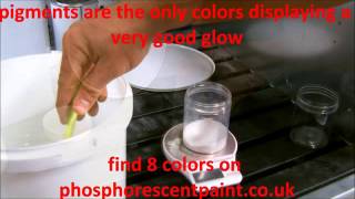 How to mix photoluminescent pigments [upl. by Gaivn]