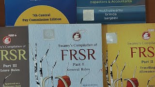 Swamys FRSR part 1 General Rules  Part 2 Travelling allowances  Part 3 Leave Rules [upl. by Inanuah352]