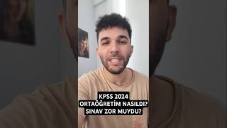 KPSS 2024 ORTAÖĞRETİM ZOR MUYDU [upl. by Robison]