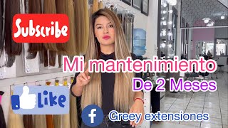 🌸Mantenimiento de Extensiones de cabello retoque de Raíz con extensiones [upl. by Ralyks]