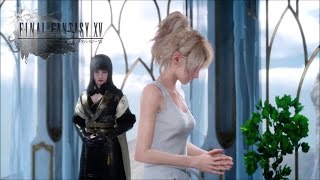 Gentiana And Lady Lunafreya Cut Scene Girl With The Power Final Fantasy XV [upl. by Hpotsirhc317]