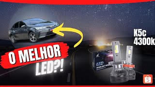 LED K5c 4300k A MELHOR lâmpada para o Corolla 2018💡 [upl. by Synned]