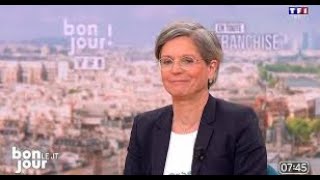 Sandrine Rousseau rembarrée en direct incident sur TF1 [upl. by Hahnert219]