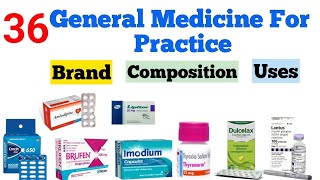 Common Medicine for General Medical Practice  Medicine Brand Name Composition Use [upl. by Lala227]