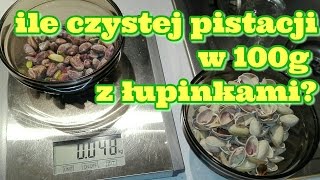 Pistacje ile czystej pistacji w 100g z łupinkami [upl. by Parnas527]