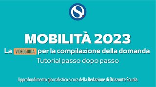 Mobilità docenti e Ata 2023 come fare la domanda TUTORIAL passo dopo passo VERSIONE INTEGRALE [upl. by Eniron]