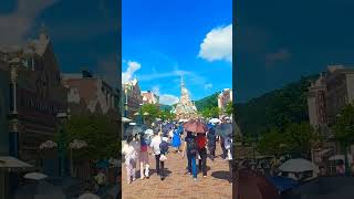 Crowd at disneyland disney hongkong travel travelvlog amusementpark [upl. by Nnylcaj]