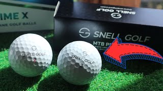 NEW SNELL MTB PRIME amp PRIME X GOLF BALLS REVIEW [upl. by Lilahk]