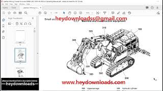 Liebherr R 9800 1282 Hydraulic Excavator Operating Manual SN 18181 [upl. by Merv307]