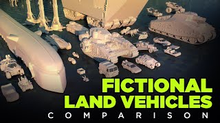 🚚 FICTIONAL Land VEHICLES  3D Real Scale 🚗 [upl. by Mchale]