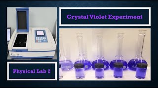 Physical Lab 2 Kinetics of Hydrolysis of Crystal Violet Reaction Experiment [upl. by Nirrek]