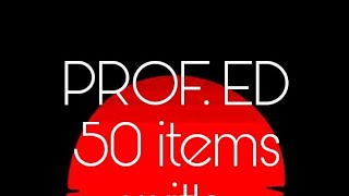 PROF ED LET REVIEWER 2022 PART3 50items with ANSWER KEY PROFESSIONAL EDUCATION [upl. by Nonnaihr]