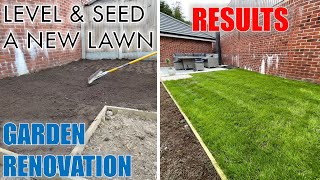 How to LEVEL and SEED a NEW LAWN from Scratch  Start to Finish [upl. by Ysiad376]