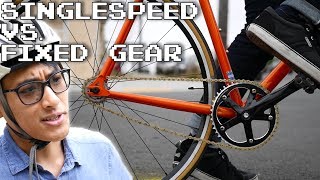 Singlespeed vs Fixed Gear Bikes [upl. by Ettenna]