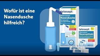 tetesept Meerwasser Nasendusche Anwendung [upl. by Notsek]