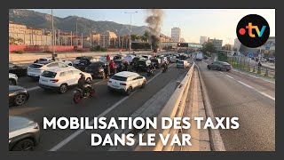 Nouvelle manifestation des taxis dans le Var contre les futurs tarifs de lassurance maladie [upl. by Diad]