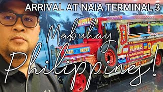 MY ARRIVAL IN THE PHILIPPINES WALKTHROUGH  NAIA TERMINAL 3  DUBAIMANILA FLIGHT  BUHAY OFW [upl. by Atoiyanap]