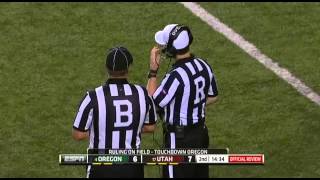 Utah vs Oregon Touchdown Fail 99 Yard Fumble Return [upl. by Einohtna944]