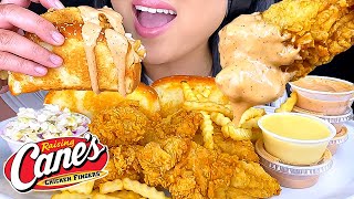 ASMR RAISING CANES FRIED CHICKEN FOOD HACK MUKBANG ASMR Phan [upl. by Draner]