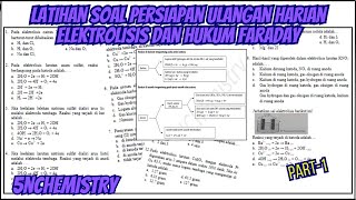 Pembahasan Soal Persiapan Ulangan Harian Elektrolisis amp Hukum Faraday  Part1 [upl. by Arze109]