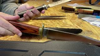 3v Cold Steel Laredo Bowie Compared to Bark River Bowie [upl. by Enywtna]