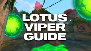 ULTIMATE Viper Guide For LOTUS  Lineups Executes Setups  VALORANT [upl. by O'Gowan]