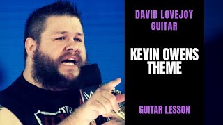 How To Play Kevin Owens Theme quotFightquot  WWE Guitar Lesson [upl. by Salot]