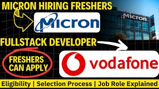 Micron Technology Recruitment 2024  Micron  Vodafone OFF Campus Drive For 2024  2023 Batch Hiring [upl. by Aggi]