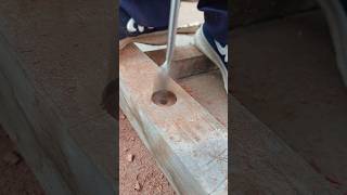 DIY Making 25mm hole in wood using spadeflat bitGfrnCrafts diy shorts craftideas shortvideo [upl. by Nade]