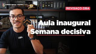 Dia 00 Aula Inaugural  Live  REVISAÇO OBA SOLDADO PMMG 2025 [upl. by Nalym]