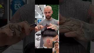 💈✅ESTRUCTURA DE CORTE CON TIJERA ARRIBA PASO A PASO💈✅ barbershop [upl. by Teews]