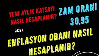 2022 Memur Aylık Katsayı Nasıl Hesaplanır  Kümülatif Enflasyon Oranı Nasıl Bulunur Zam Oranı 3095 [upl. by Arihsa]