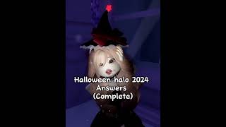 Halo answers 2024 Halloween rhcontent roblox royalehighcontent royalehigh halloweenrh shorts [upl. by Nnayelhsa]