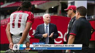 Cardinals WR Larry Fitzgerald on Eulogizing John McCain  The Rich Eisen Show  9418 [upl. by Perdita]