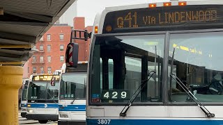 MTA Bus Action at the 165th Street Terminal Q6 Q8 Q9 Q41 [upl. by Eelyma127]