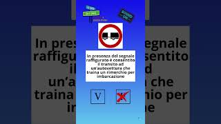 Segnali di Divieto  Transito vietato ai veicoli a motore trainanti un rimorchio [upl. by Santini]