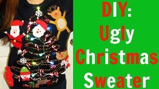 DIY ugly Christmas sweater 🎄 [upl. by Alyl]