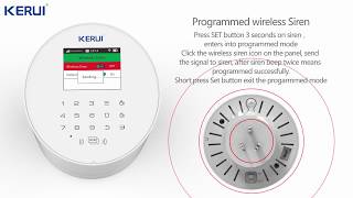 Official Kerui W2 WIFI GSM PSTN Alarm system [upl. by Adnah]