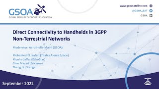 Direct Connectivity to Handhelds in 3GPP Non Terrestrial Networks [upl. by Ermey]